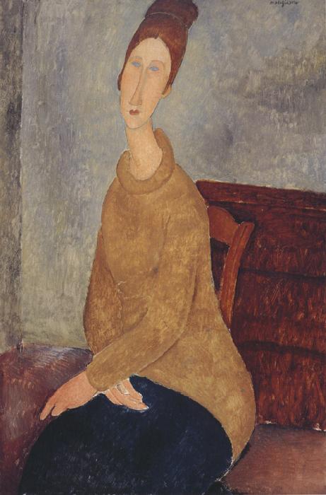  Jeanne Hebuterne with Yellow Sweater (mk39)